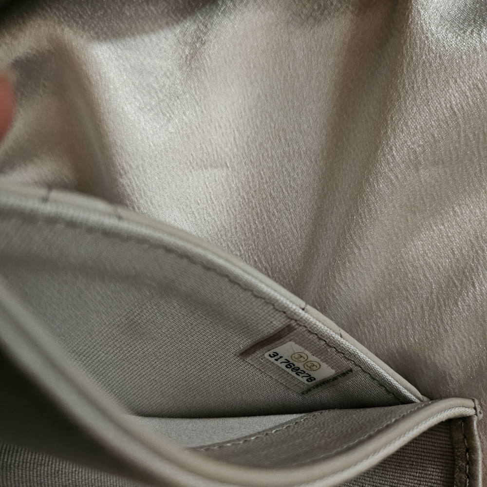 Authentic Chanel 19 Gray Taupe Wallet - Picture 9 of 12